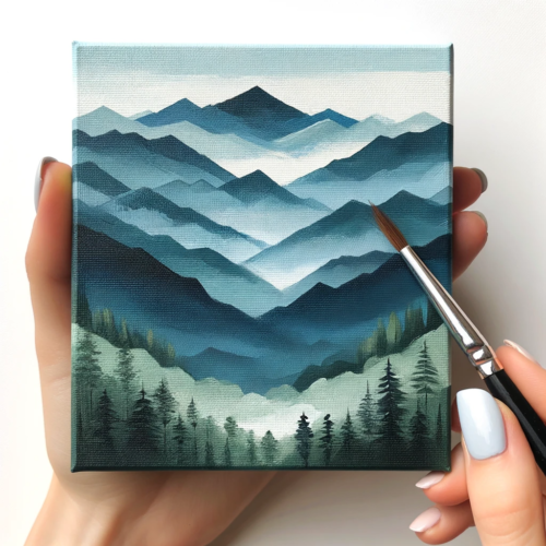 mini canvas art ideas aesthetic