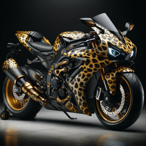 Cheetah inspired sports bike