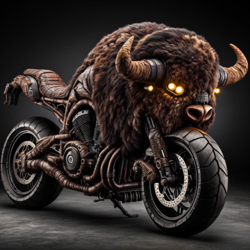 American bison inspired bike design