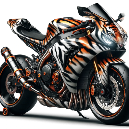 Tiger inspired bike design