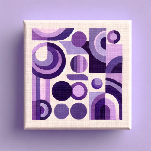 Abstract design in shades of purple