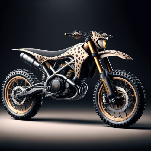 Cheetah inspired dirtbike