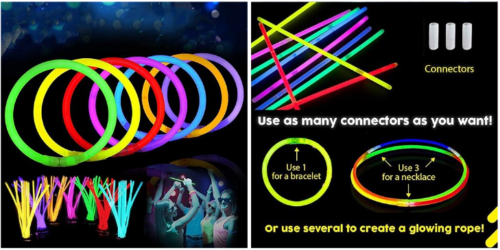 Glow sticks as birthday return gifts